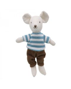 Wilberry Collectables, Boy Mouse Soft Toy by The Puppet Company, WB001510. Cuddly toy