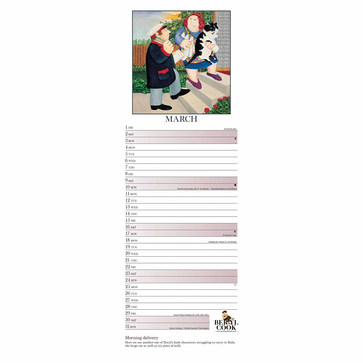 Beryl Cook Slim Calendar 2024 by Carousel Calendars 240288