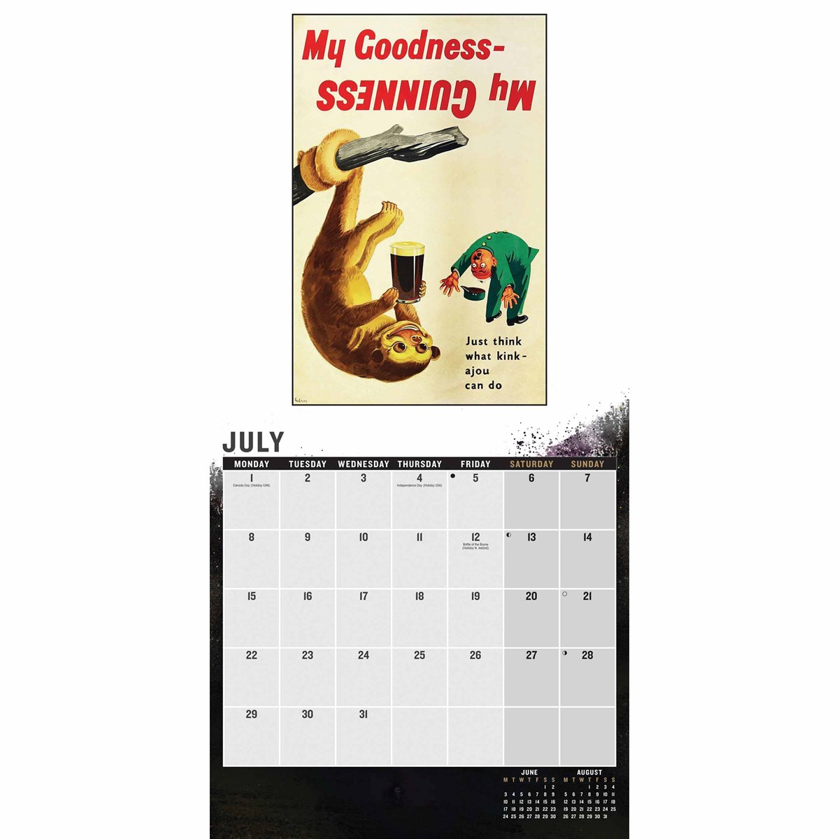 Guinness Poster Art Wall Calendar 2024 by Carousel Calendars 240863