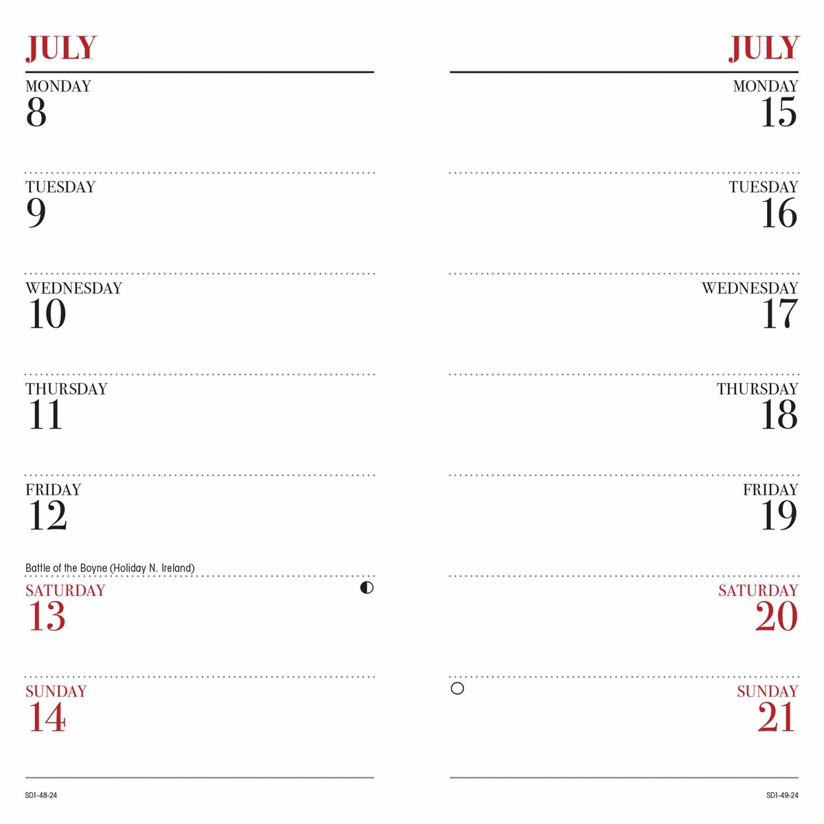 Betty Boop Slim Pocket Diary 2024 by Carousel Calendars 240281