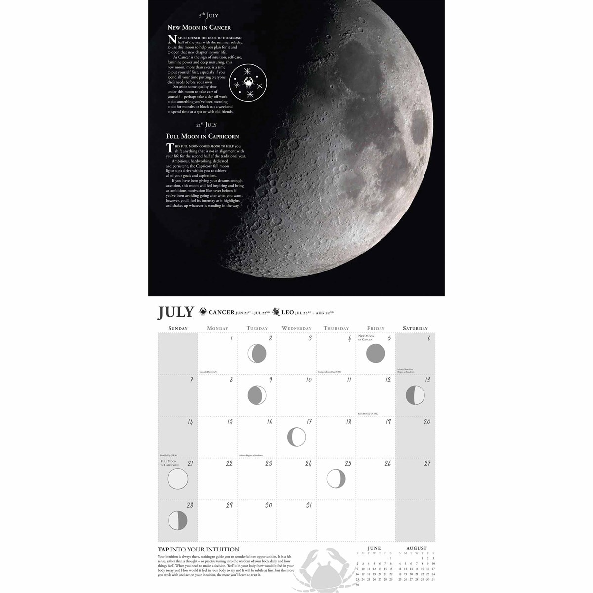 Lunar Living Wall Calendar 2024 by Carousel Calendars 240431