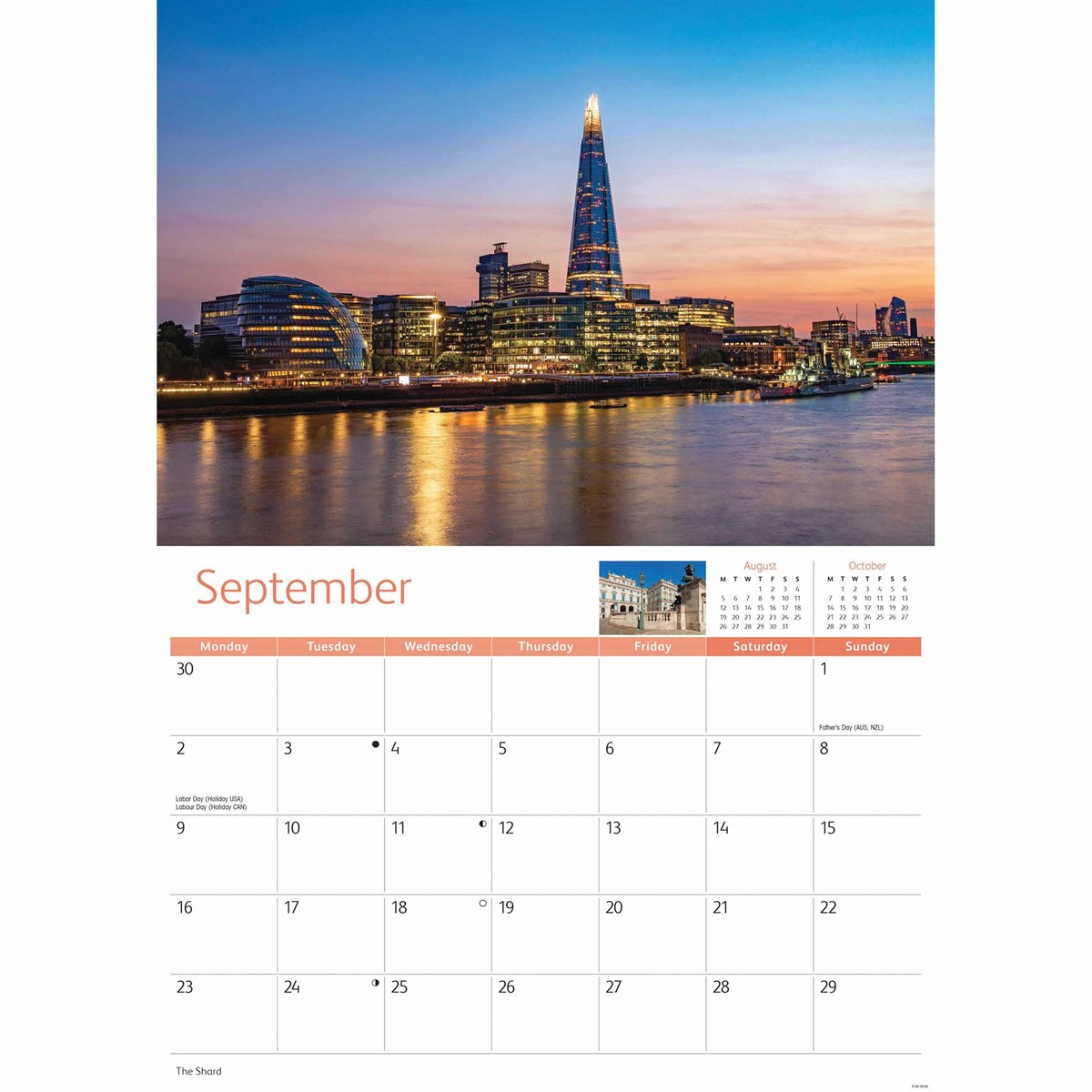 London A4 Calendar 2024