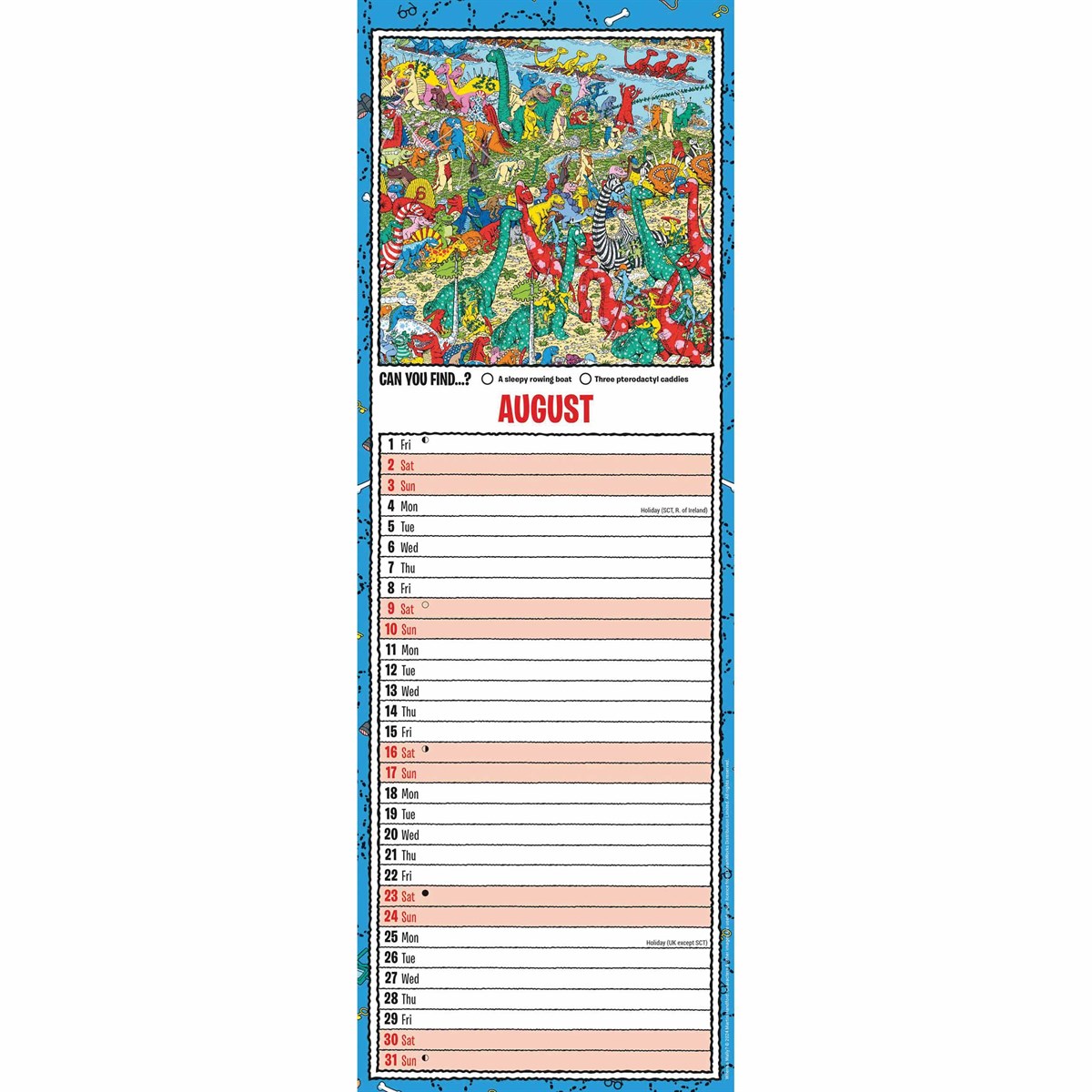 Where's Wally Slim Calendar 2025, Carousel Calendars 250368